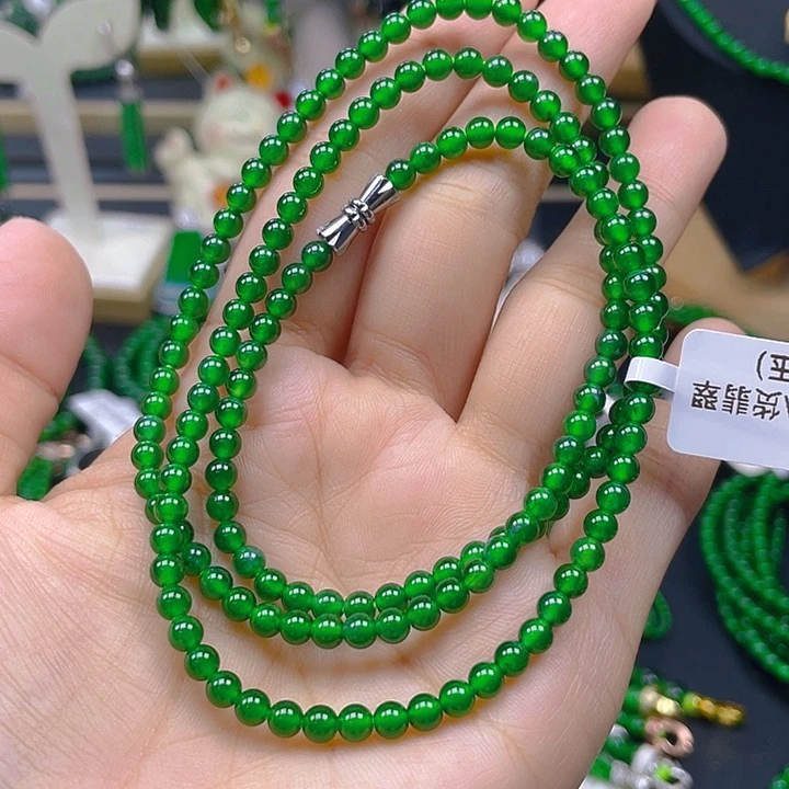 翡翠未镶嵌颈饰翡翠项链4