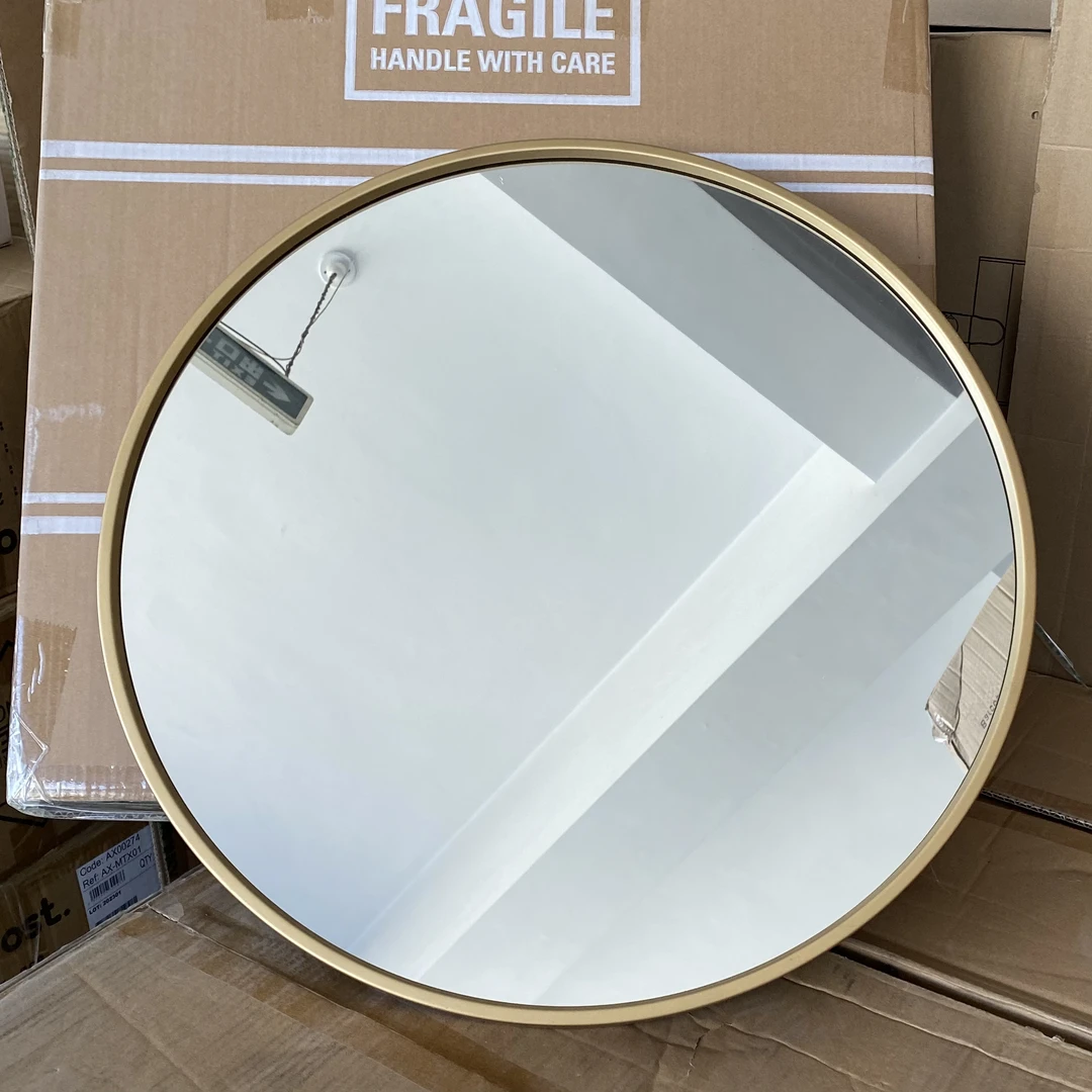 大尺寸化妆镜浴室镜子挂式加厚高品质镜子大号家用简约直径56cm