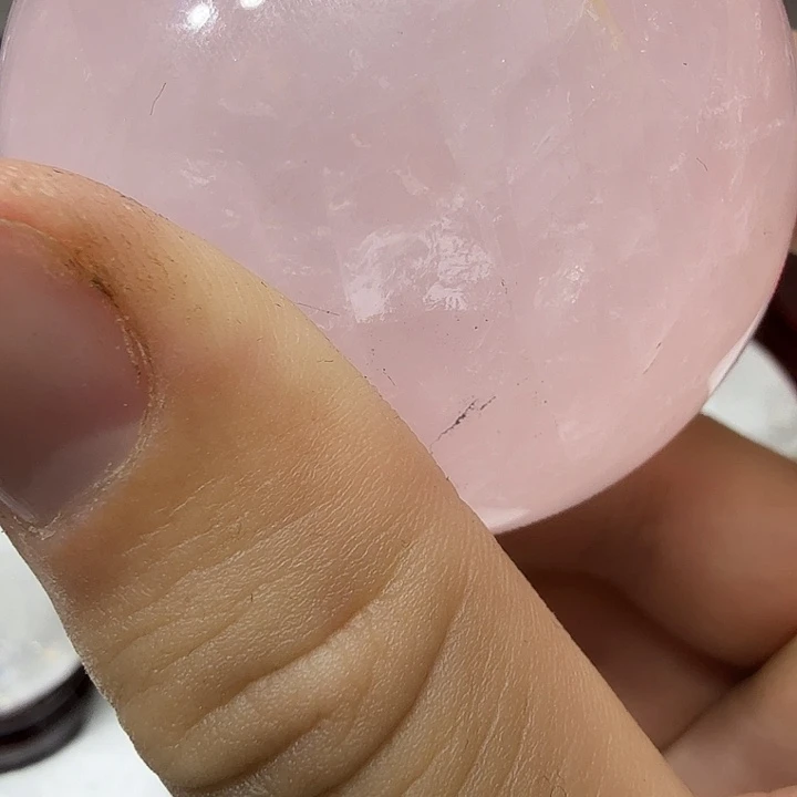 未镶嵌水晶摆件粉