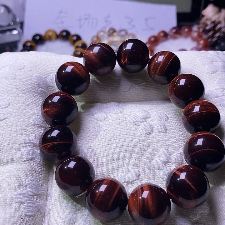 水晶手链未镶嵌红虎眼18mm+