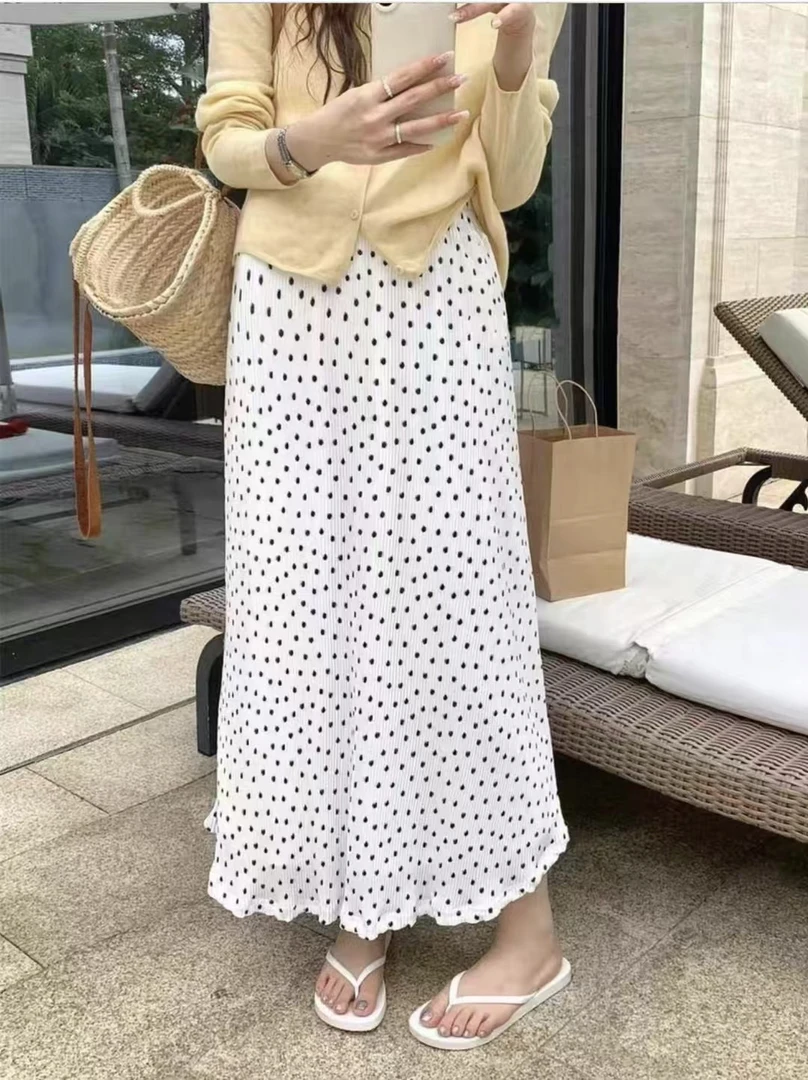 点点半身裙高腰(9122)