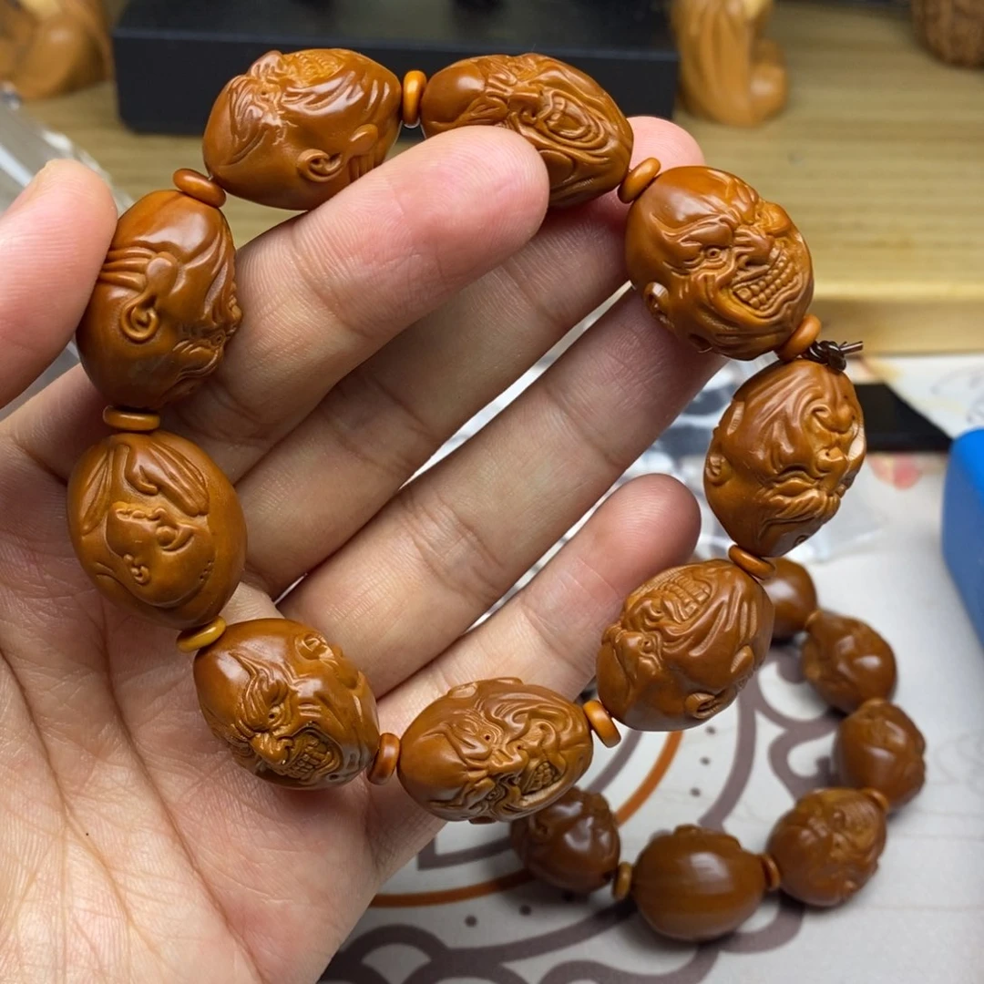 橄榄核手串/手链橄榄核雕刻工艺宇