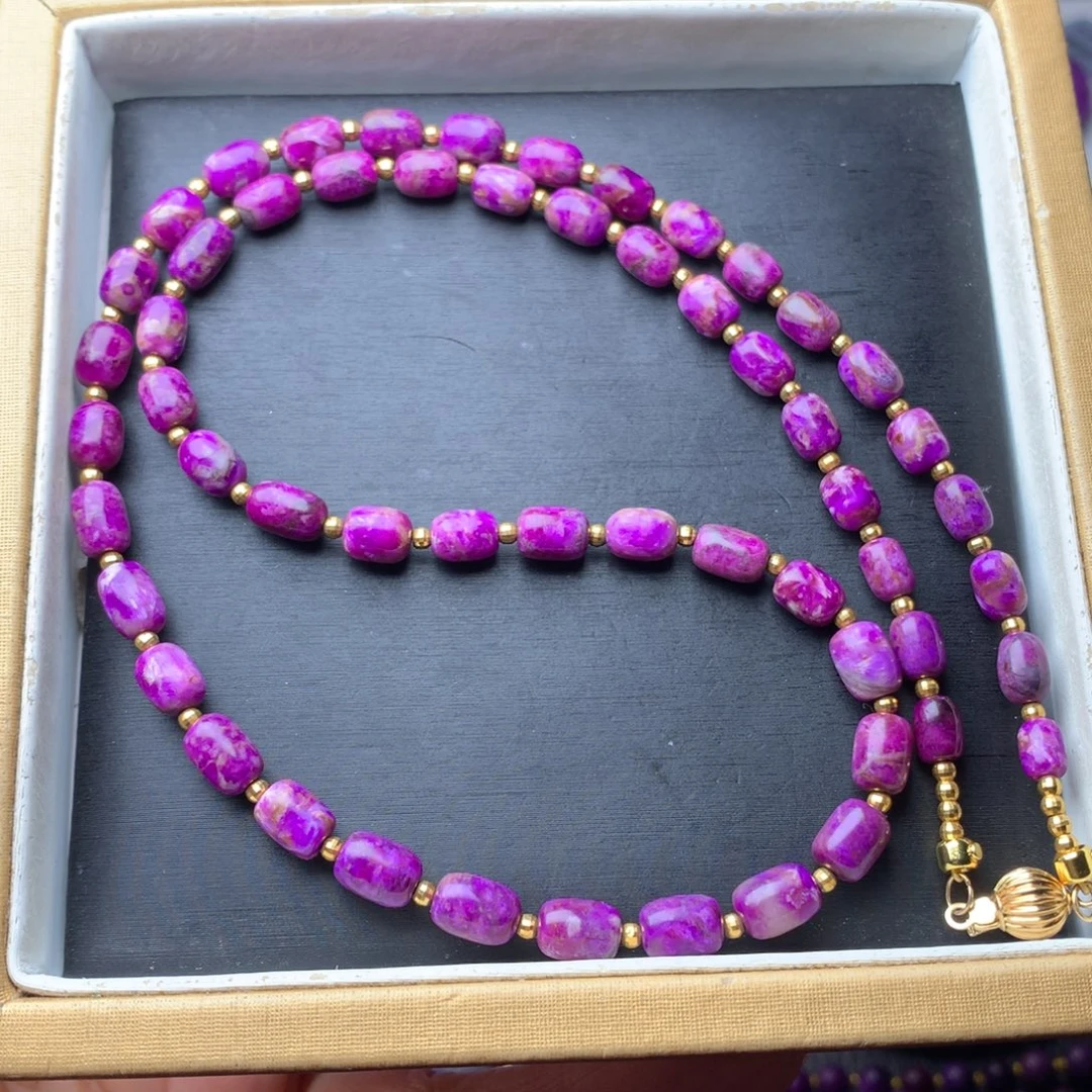 苏纪石（舒俱来）18K金镶嵌项链