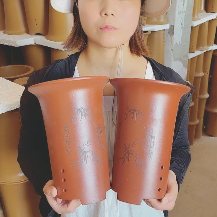 宜兴紫砂精品花盆
