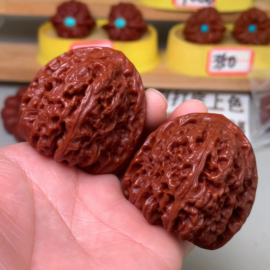 文玩核桃把件南疆石