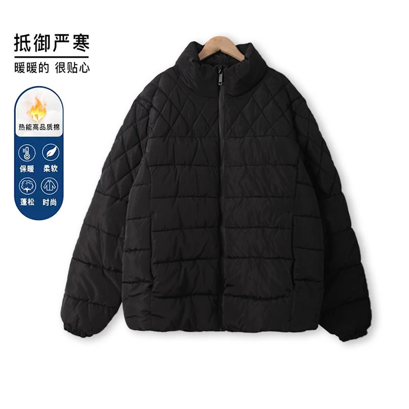 换季浮力情侣款棉服保暖舒适拉链立领棉衣防寒防风00301日常通勤