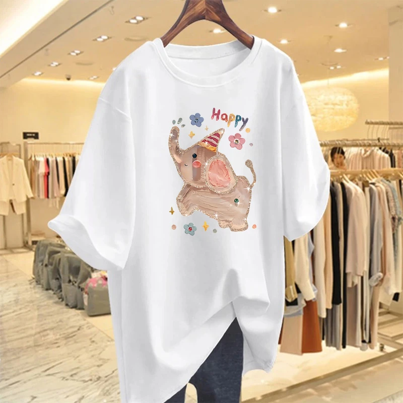 【6-3】大版T恤2025纯棉男女同款纯棉T恤短袖t恤学生夏季ins潮牌潮