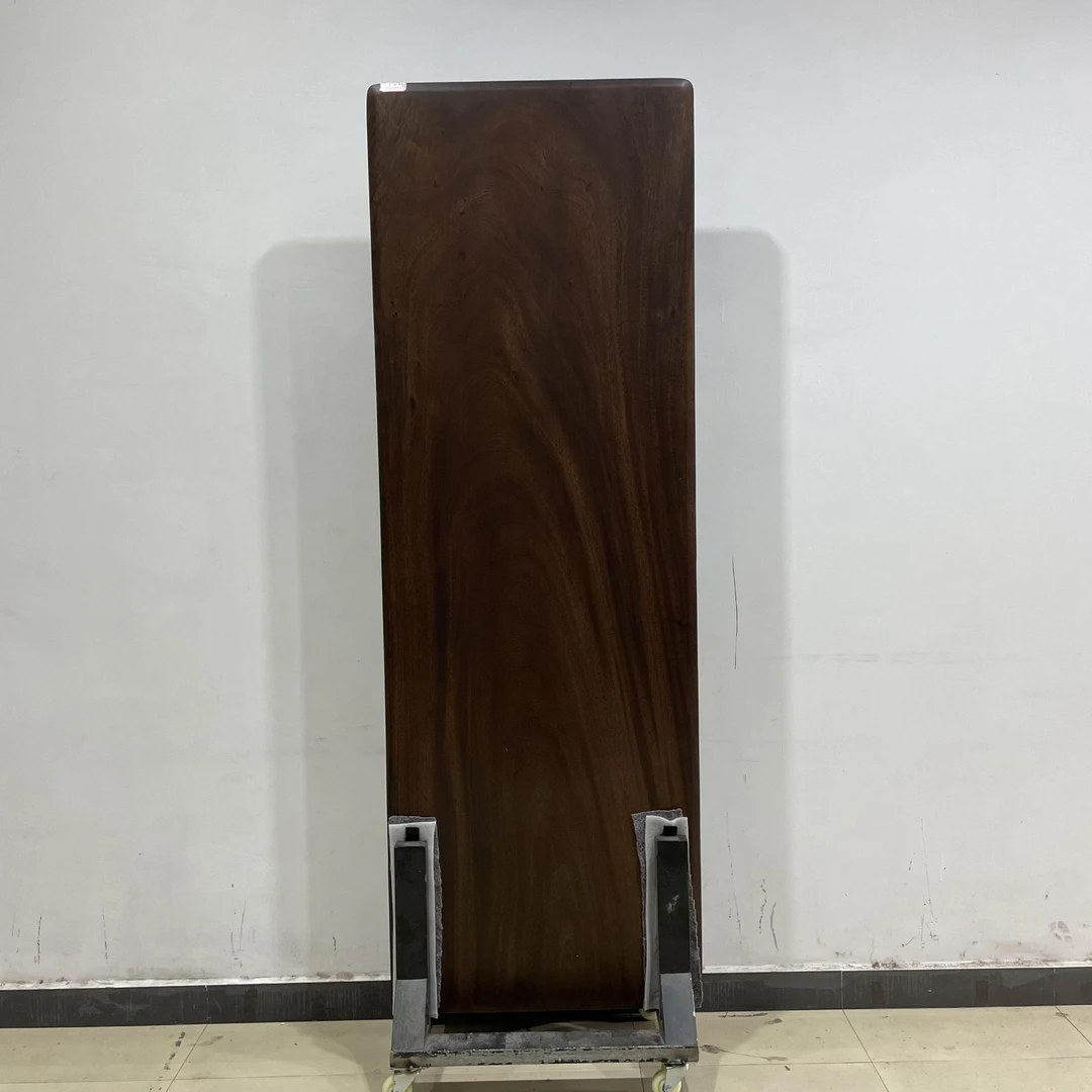 248-长236宽81厚6公分倒圆边阿根廷黑胡桃大板桌实木整板原木茶几