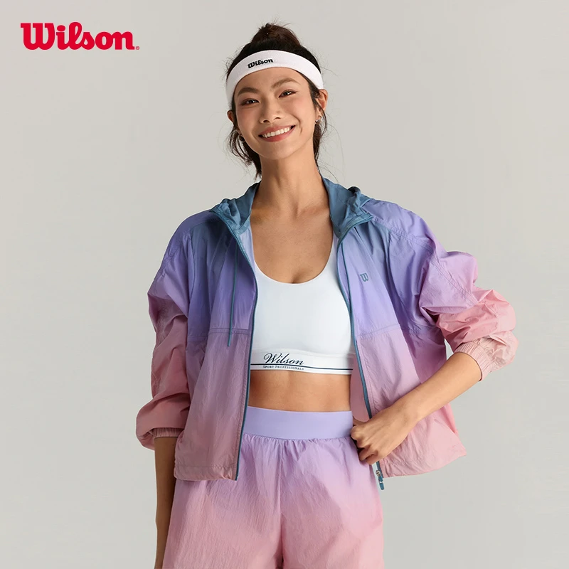 Wilson威尔胜官方流光风女士DOLMAN网球运动梭织上衣WW00426