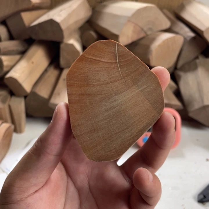 檀香木无事牌原材料茶杯垫