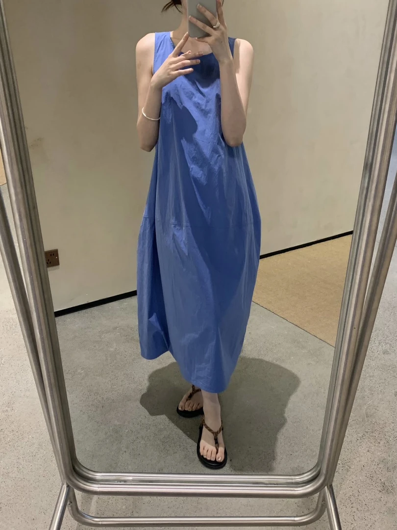 小柒精选-十三行高品质#简约廓形背心裙｜夏季实穿