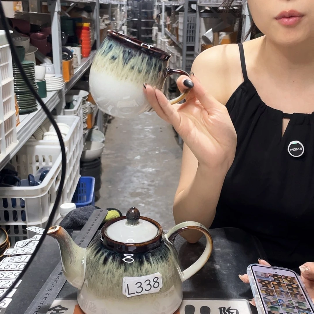 瓷片338               1壶4杯