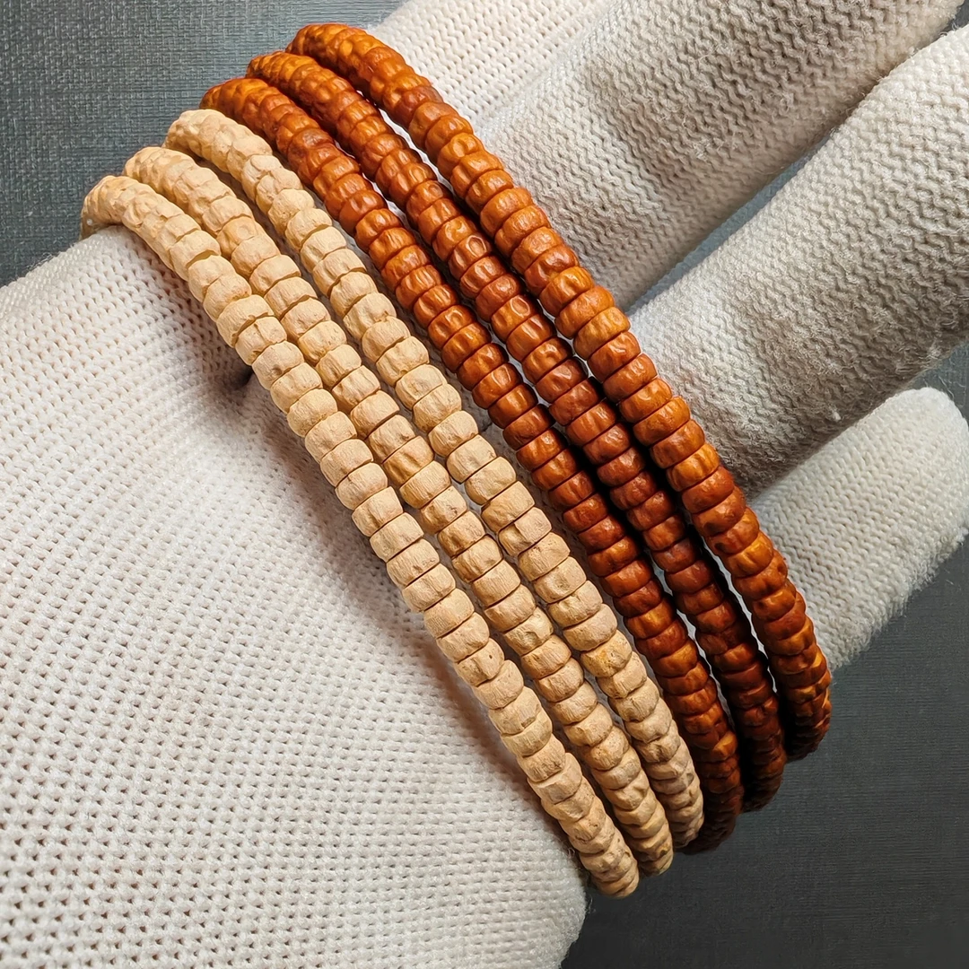 百香籽药片脖挂热振寺柏香籽归圆干净文玩珠串原色顺纹