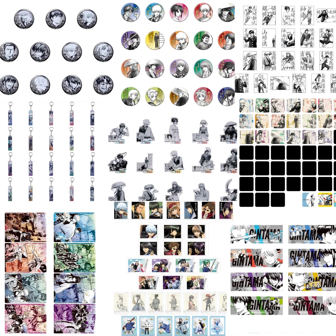 银魂 20周年原画画展系列 吧唧 杯垫 拍立得 明信片