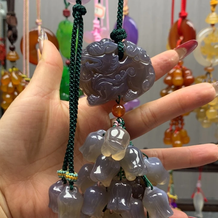 玛瑙/玉髓车挂未镶嵌