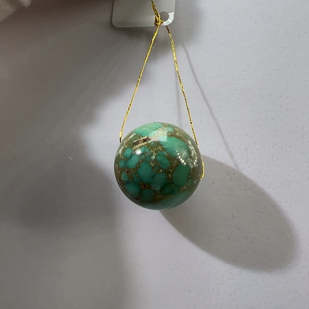 绿松石未镶嵌挂件18.9mm