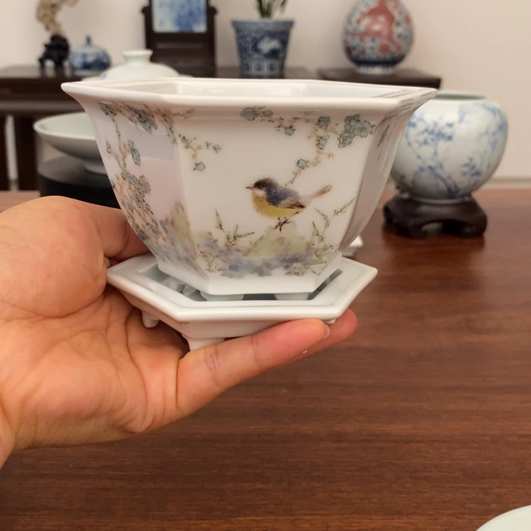 景德镇艺术粉彩镶器