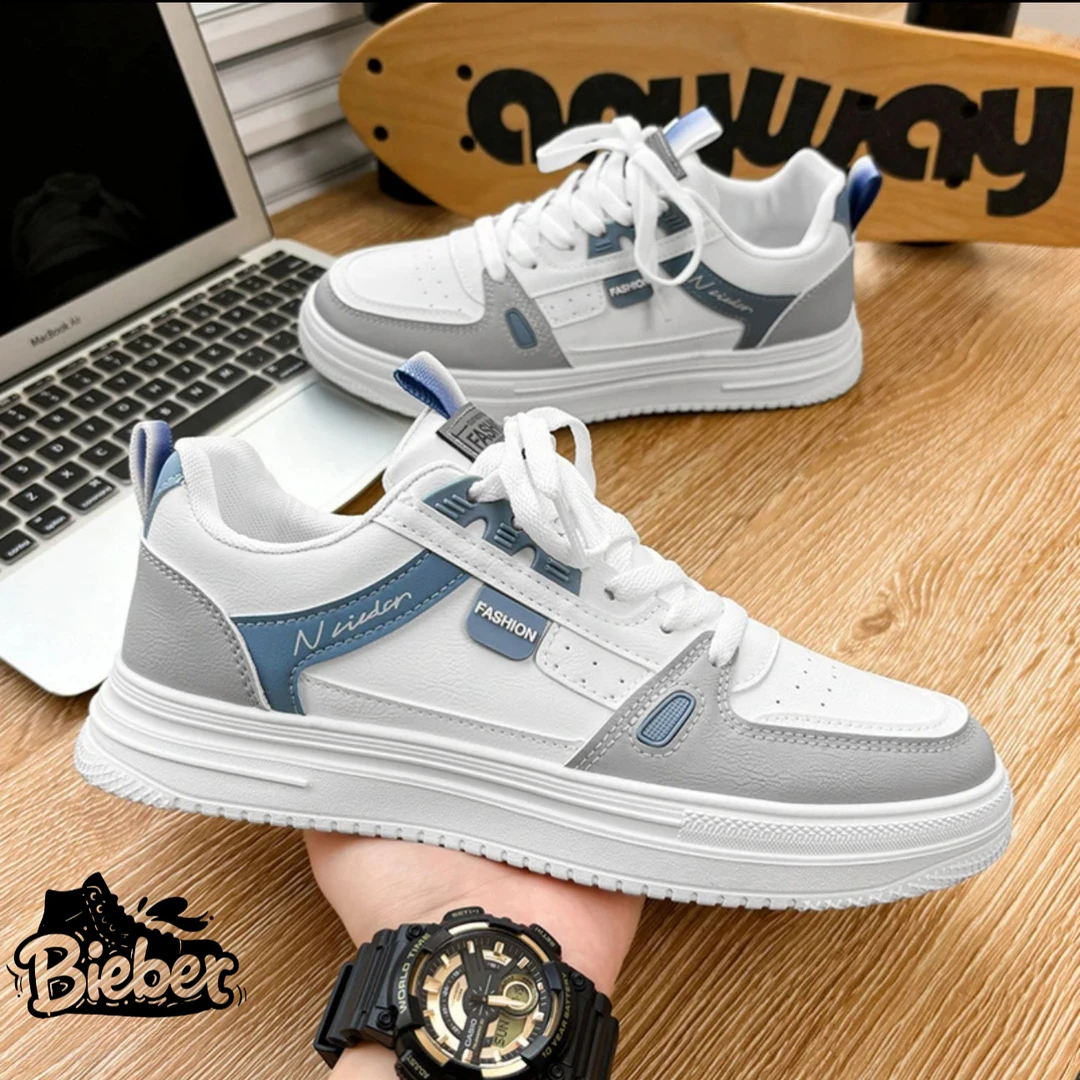 潮流休闲板鞋男鞋2025夏季新款青少年时尚百搭防滑跑步运动潮鞋