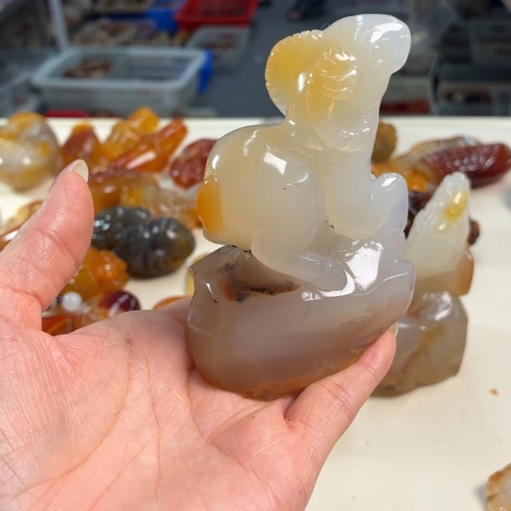 玛瑙/玉髓吊坠(不含链)未镶嵌