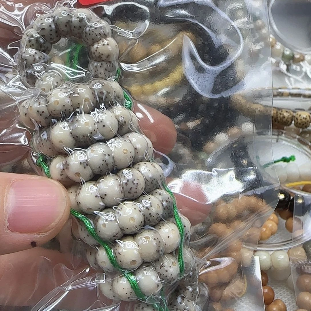 手串星月菩提85动地卡姿兰黑冰星月8-108蒜瓣大肠