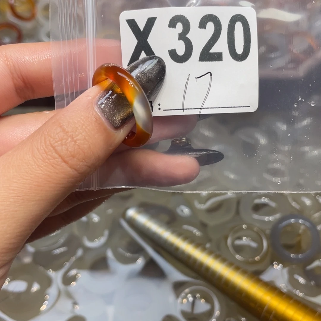 玛瑙/玉髓未镶嵌戒指320