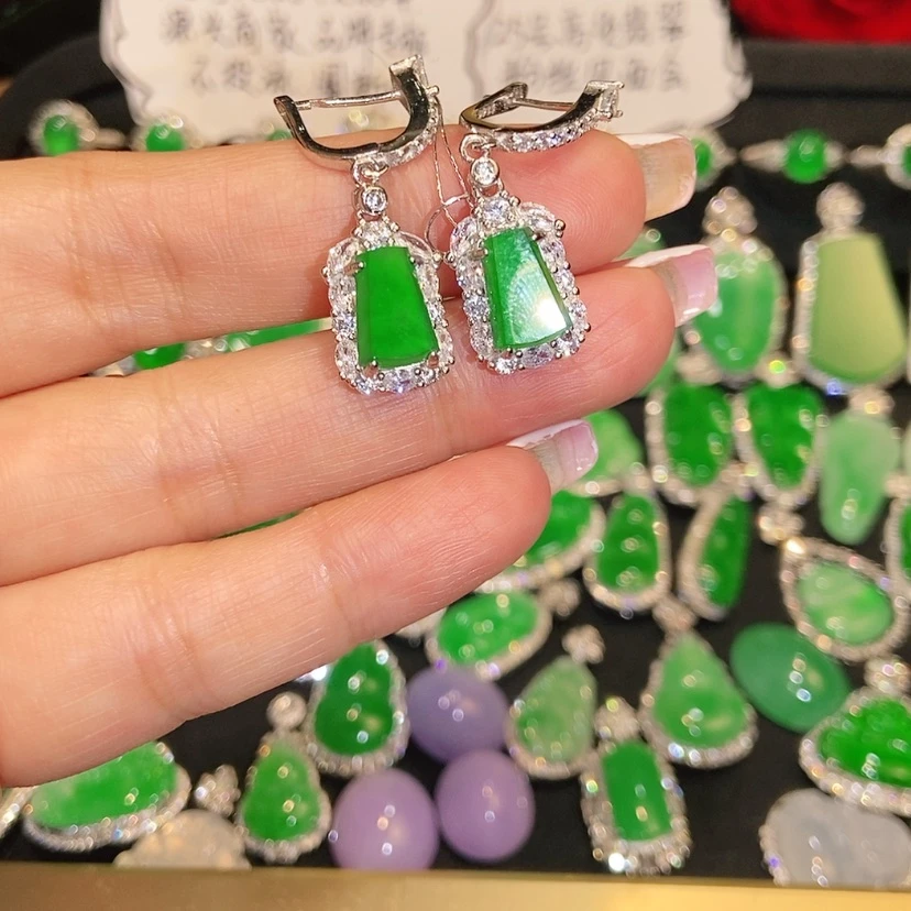 【闪购商品】未镶嵌翡翠耳饰天然翡翠