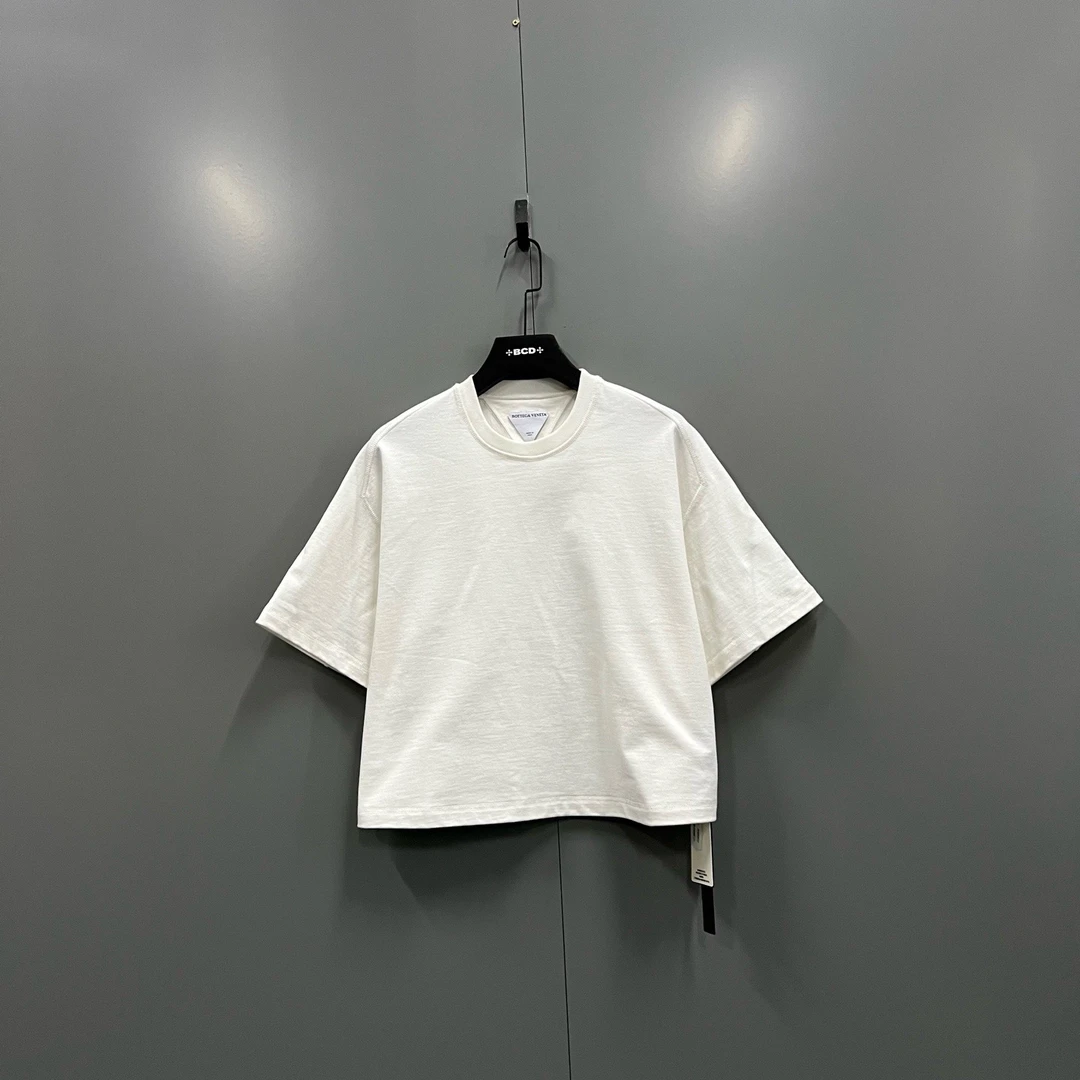 99新 BOTTEGA VENETA/葆蝶家 yy BV 白色短袖 M码/017223