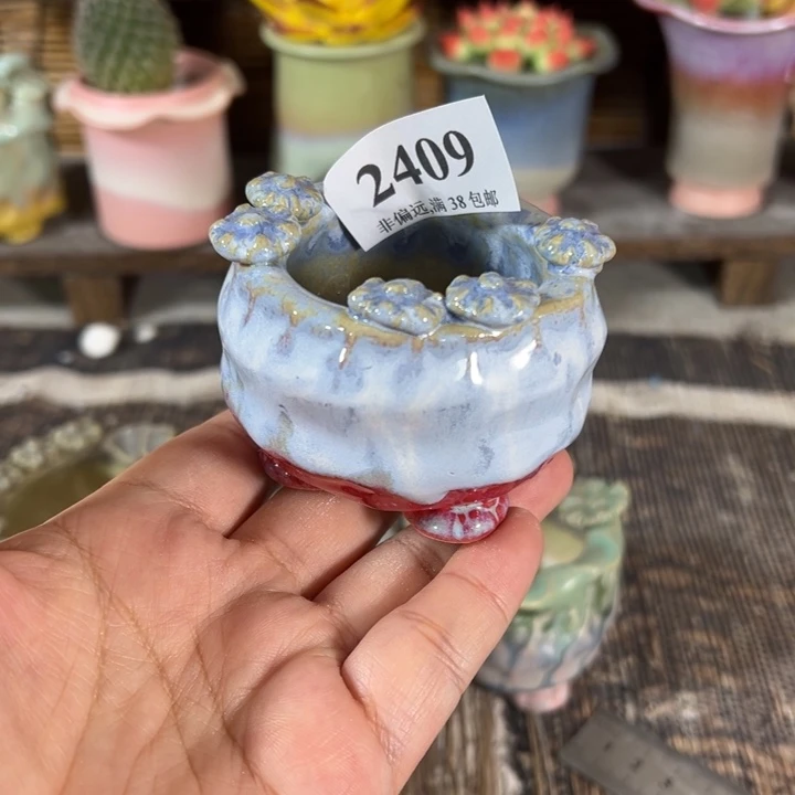 口4 手工花盆满30包邮