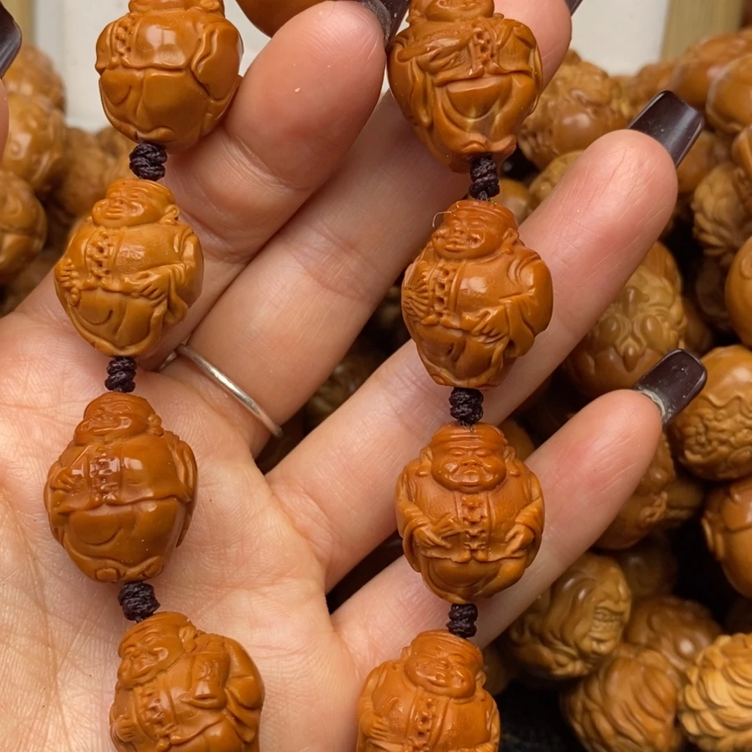 手串橄榄核地主财神