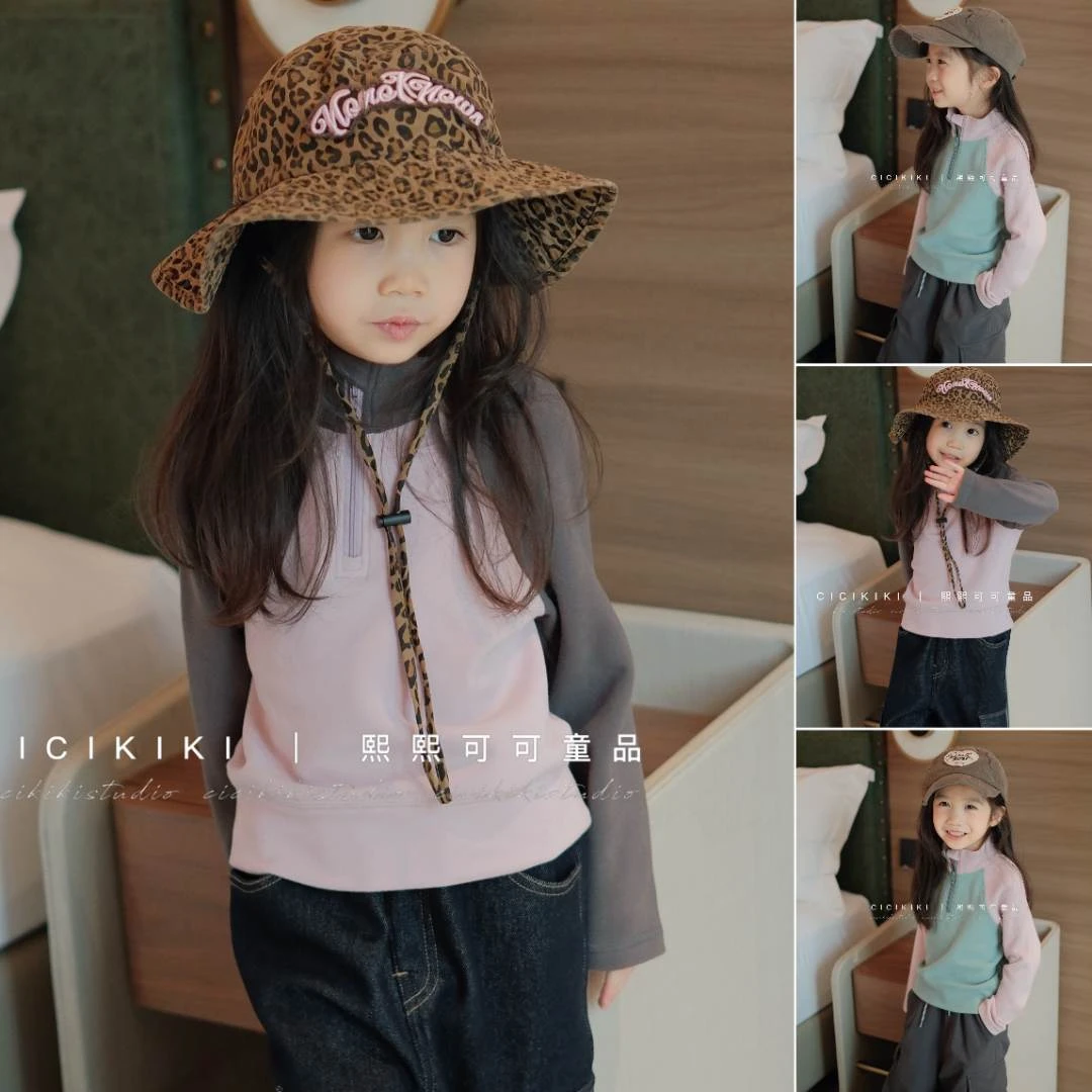 【熙熙可可】2025女童冬季长袖百搭时尚加绒打底外穿上衣 SY2524