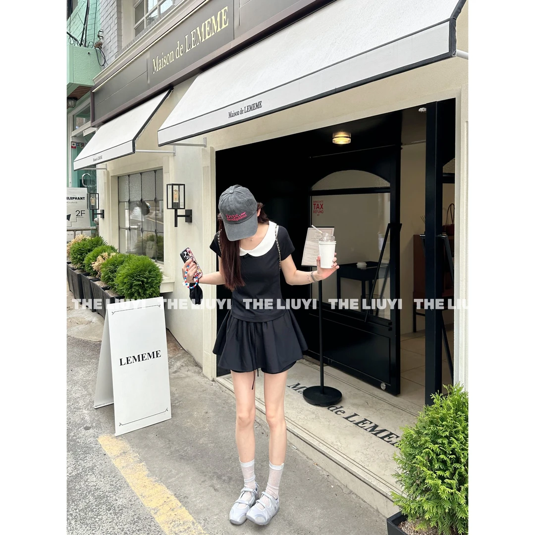 【LIUYI】云朵裙裤~夏季减龄百搭防走光蓬蓬裙裤55166