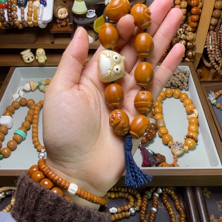 吊坠柏香籽/百香籽603.01加牙牙珠3