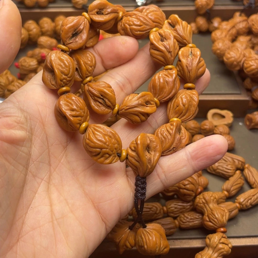 会***象手串桃核龙纹桃核11