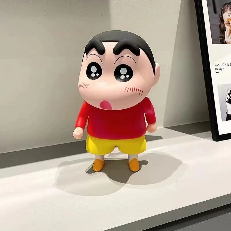 蜡笔小新红衣站立小新 桌面创意高级模型摆件潮玩公仔1