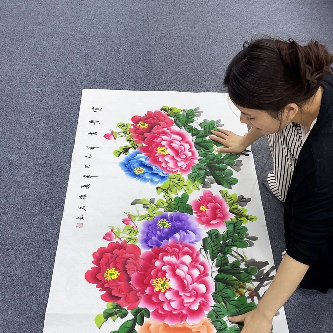 国画作品小姐姐放漏…