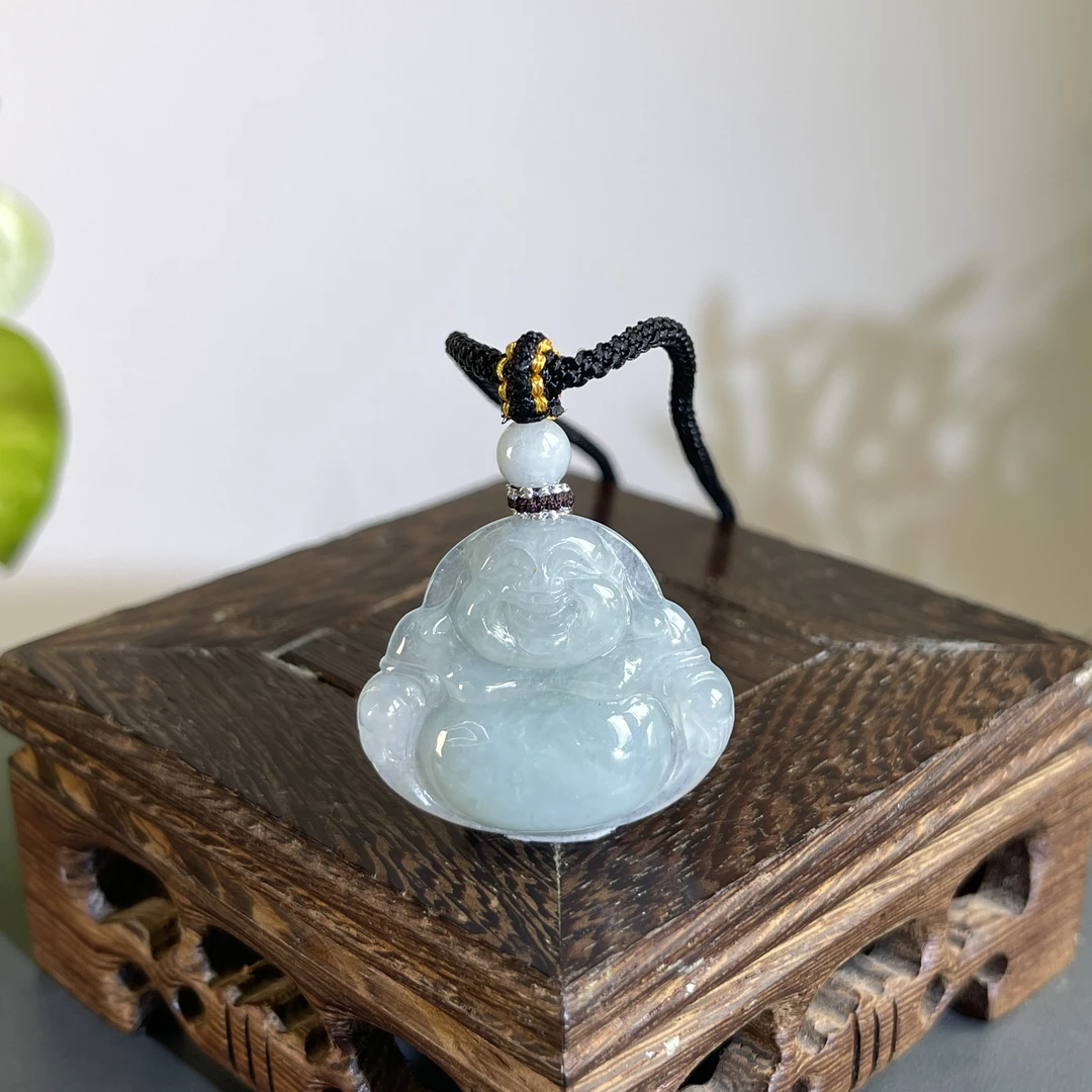 JTB28-172  天然缅甸A货翡翠  佛公