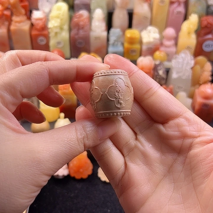 青田石印石手工定制，2厘米正圆