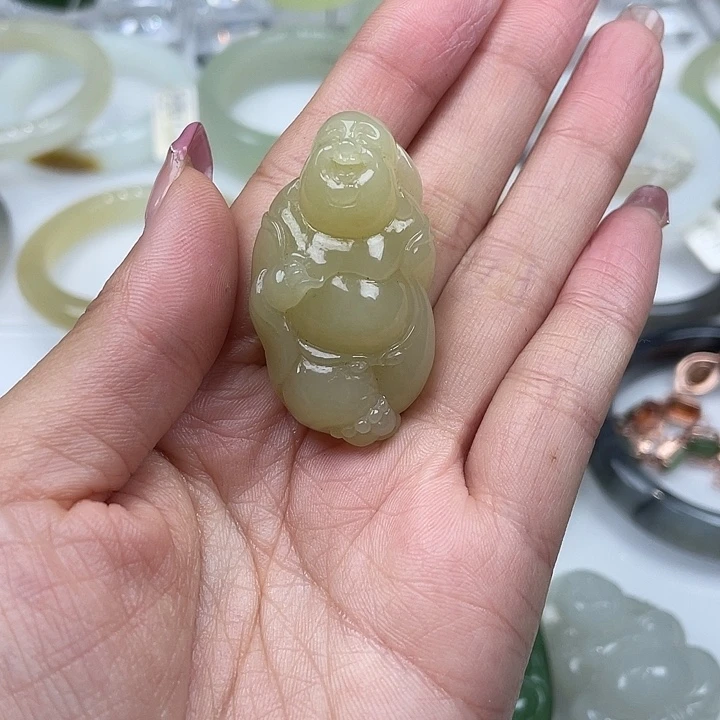 和田玉（糖玉）挂件未镶嵌