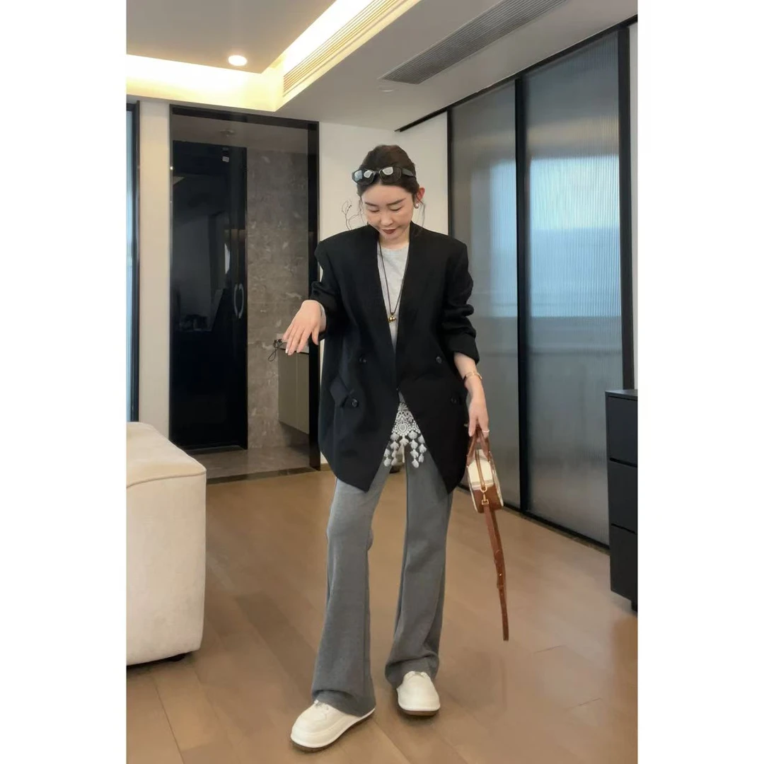 JOJO/玖了个玖 2025早春 年货定制内嵌假领西装外套 2412B6303