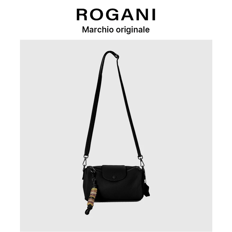 ROGANI单肩文艺风斜挎包腋下包幂式穿搭6679
