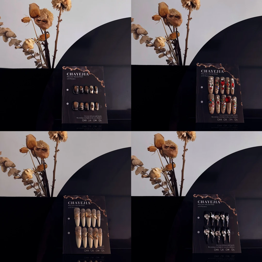 【CHAYEJIA纯手工设计穿戴甲】拍下备注ID＋编号