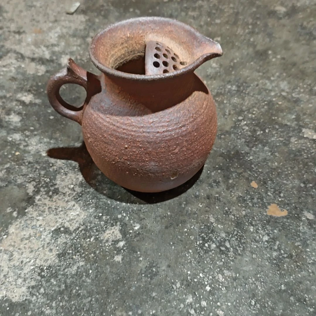 粗陶煮水壶带滤网微瑕微瑕