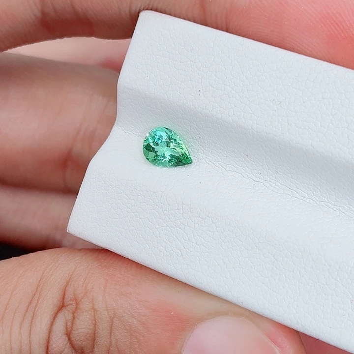 碧玺裸石未镶嵌天然阿富汗薄荷绿碧玺精品全净稀有