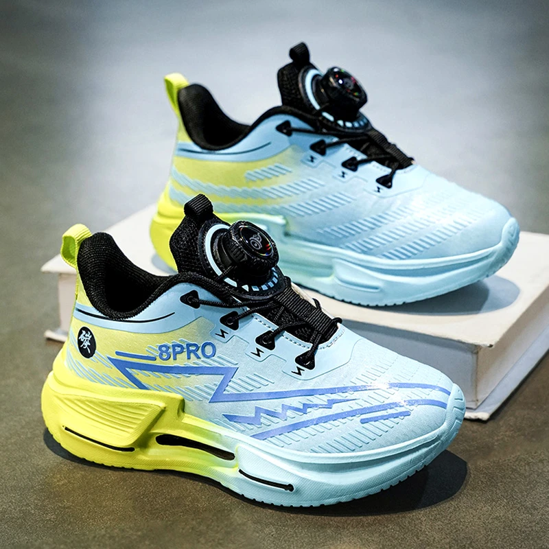 ABCJINDE儿童休闲运动鞋秋季新款男童皮面篮球鞋中大童轻便跑步鞋