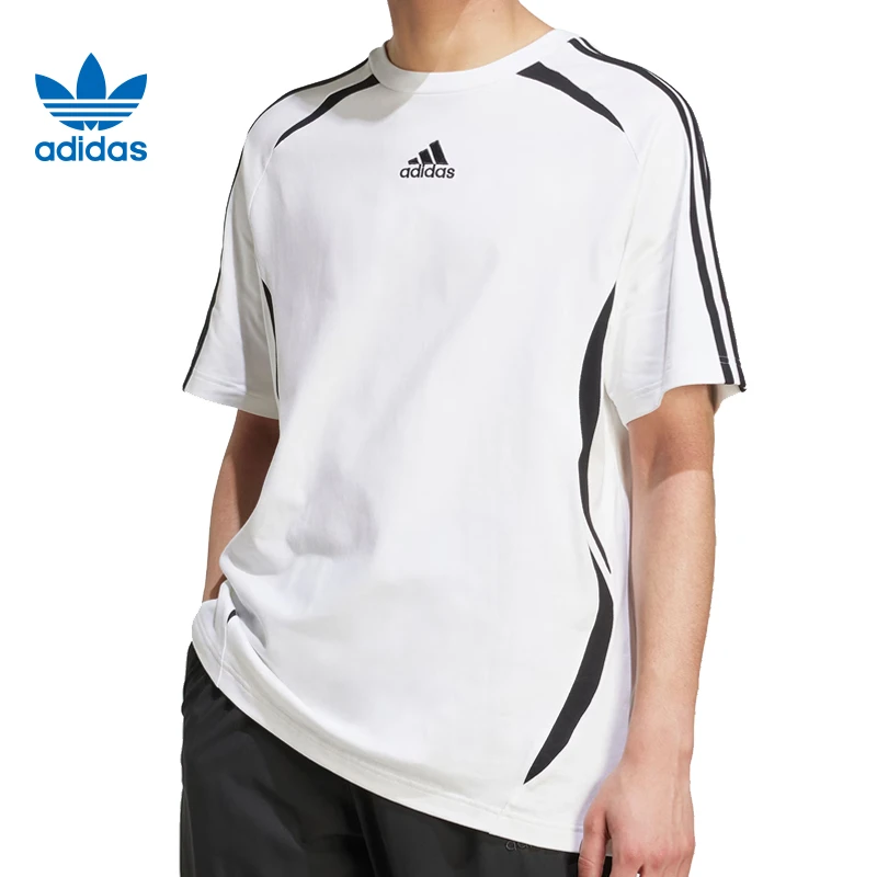 adidas阿迪达斯【太】三叶草男子运动休闲短袖T恤KE0146