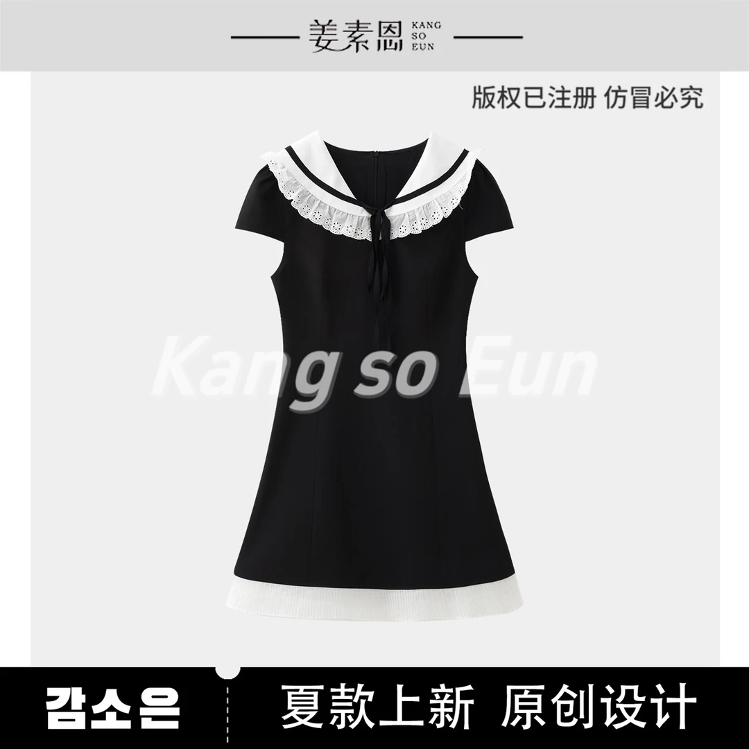 【小铃铛】【山谷之歌】小众减龄显瘦百搭气质连衣裙G24XT020195