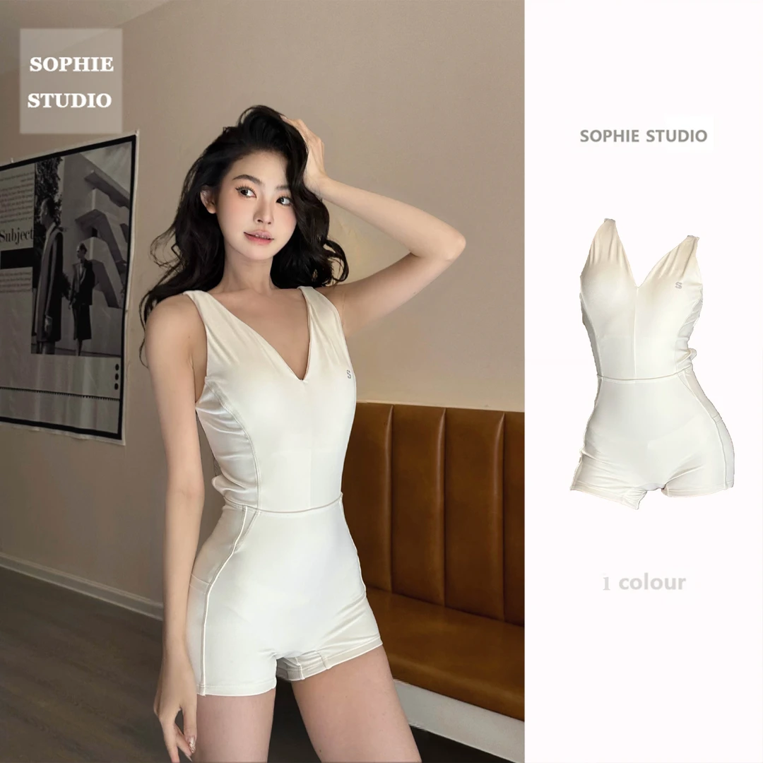 SOPHIE原创仙本娜追浪合作运动网球健身连体衣 水陆两用高弹泳衣