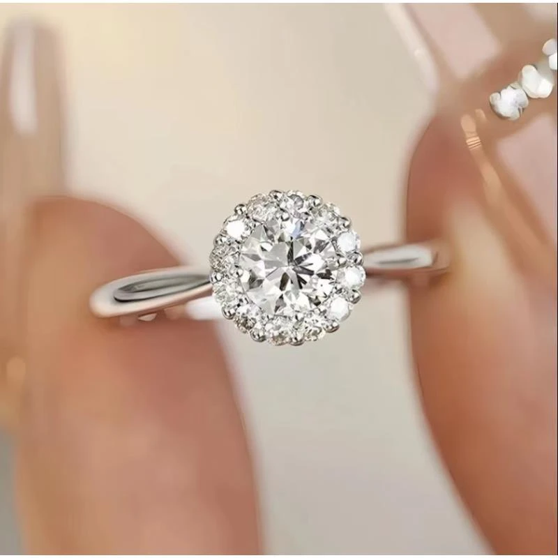 【南非之星】 1.0CT 手捧花女戒