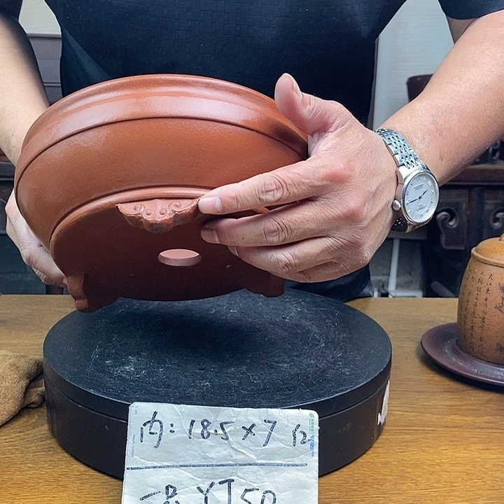 紫砂花盆货号一只YJ50