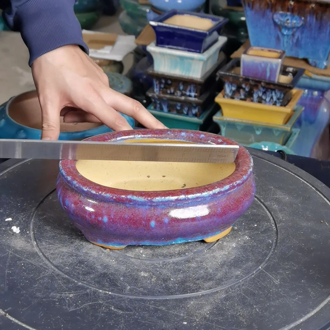 内口15×10.5深5.5石湾花盆默认微瑕